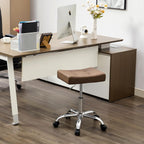 Office Stool with Wheels Faux Leather Workbench