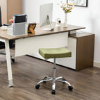 Office Stool with Wheels Faux Leather Workbench
