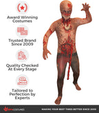 Official Burnt Zombie Jaw Dropper Kids Halloween Fancy