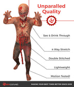 Official Burnt Zombie Jaw Dropper Kids Halloween Fancy