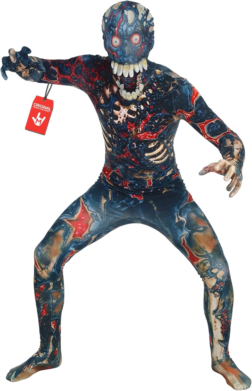 Official Burnt Zombie Jaw Dropper Kids Halloween Fancy