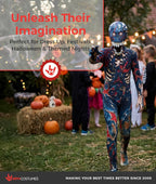 Official Burnt Zombie Jaw Dropper Kids Halloween Fancy