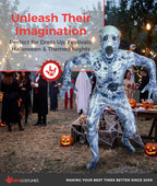 Official Burnt Zombie Jaw Dropper Kids Halloween Fancy