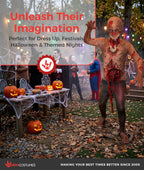 Official Burnt Zombie Jaw Dropper Kids Halloween Fancy