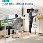 Standing Desk with 3 Storage Drawers