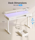 Offigo Height Adjustable Desk Electric Standing