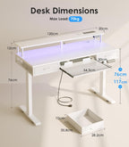 Offigo Height Adjustable Desk Electric Standing