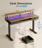Offigo Height Adjustable Desk Electric Standing
