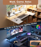 Offigo Standing Desk Height Adjustable with LED
