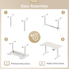 Offigo U Shaped Electric Standing Desk Height