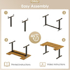 Offigo U Shaped Electric Standing Desk Height