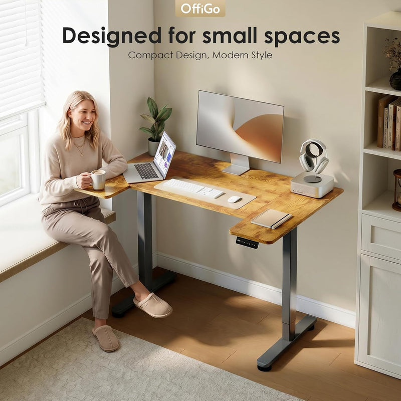 Adjustable Desk U Shaped Standing with 3 Memory