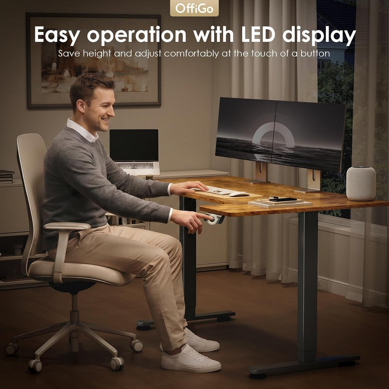 Adjustable Desk U Shaped Standing with 3 Memory