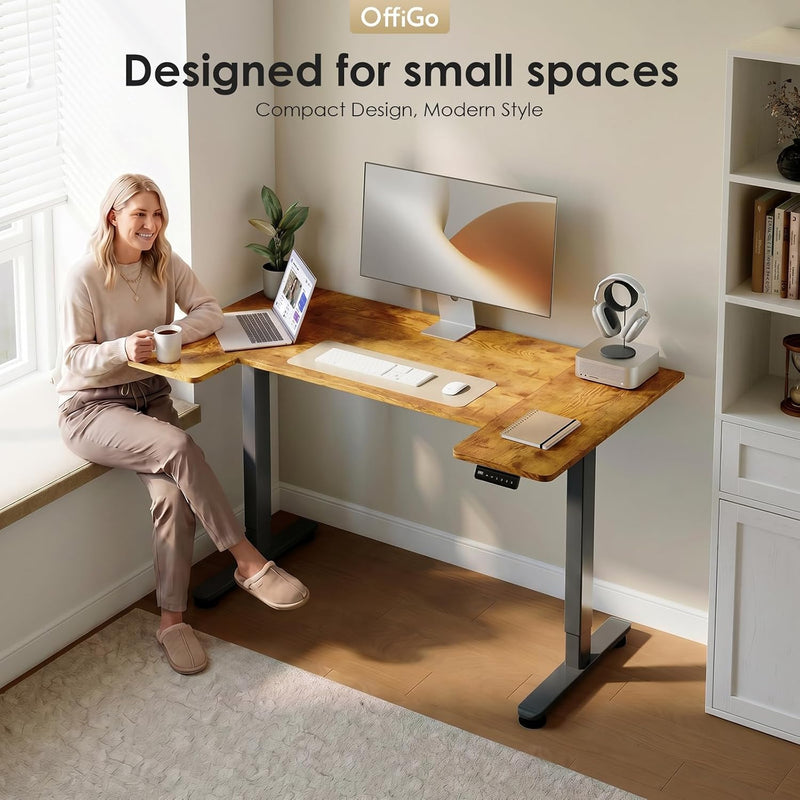 Adjustable Desk U Shaped Standing with 3 Memory