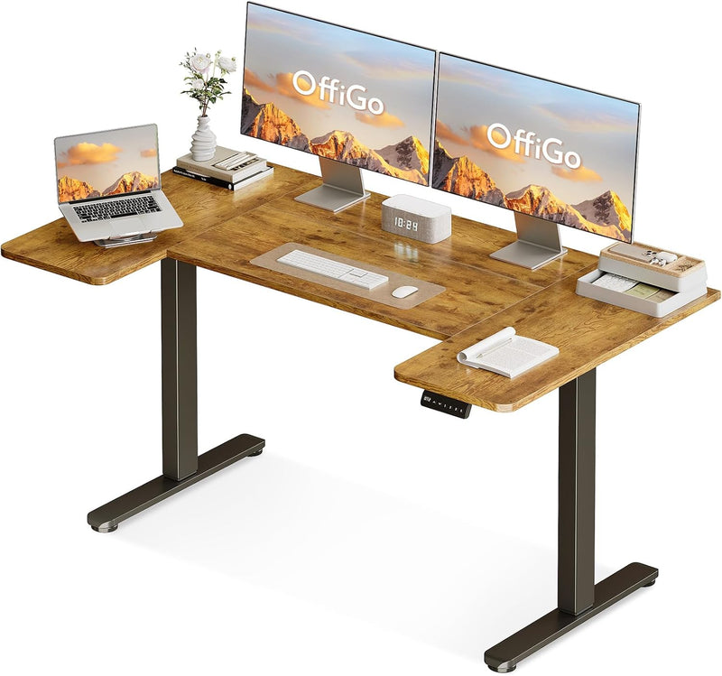 Adjustable Desk U Shaped Standing with 3 Memory