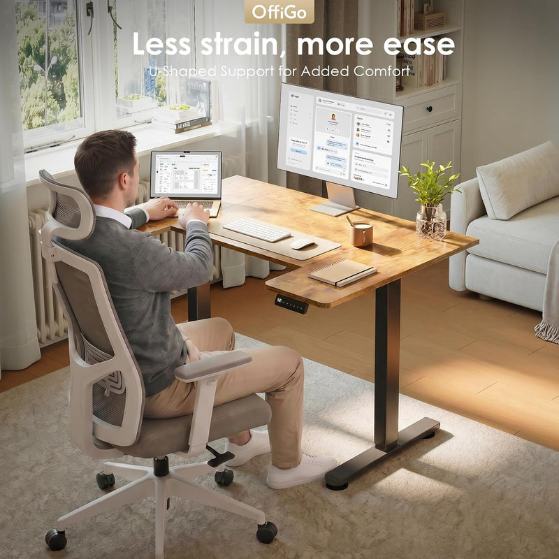 Adjustable Desk U Shaped Standing with 3 Memory