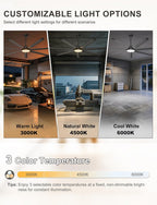 84 Inch Ceiling Fans with Lights Large Industrial