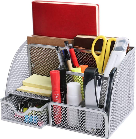 Okpow Mesh Desk Organiser -Use Tidy Pen Holder