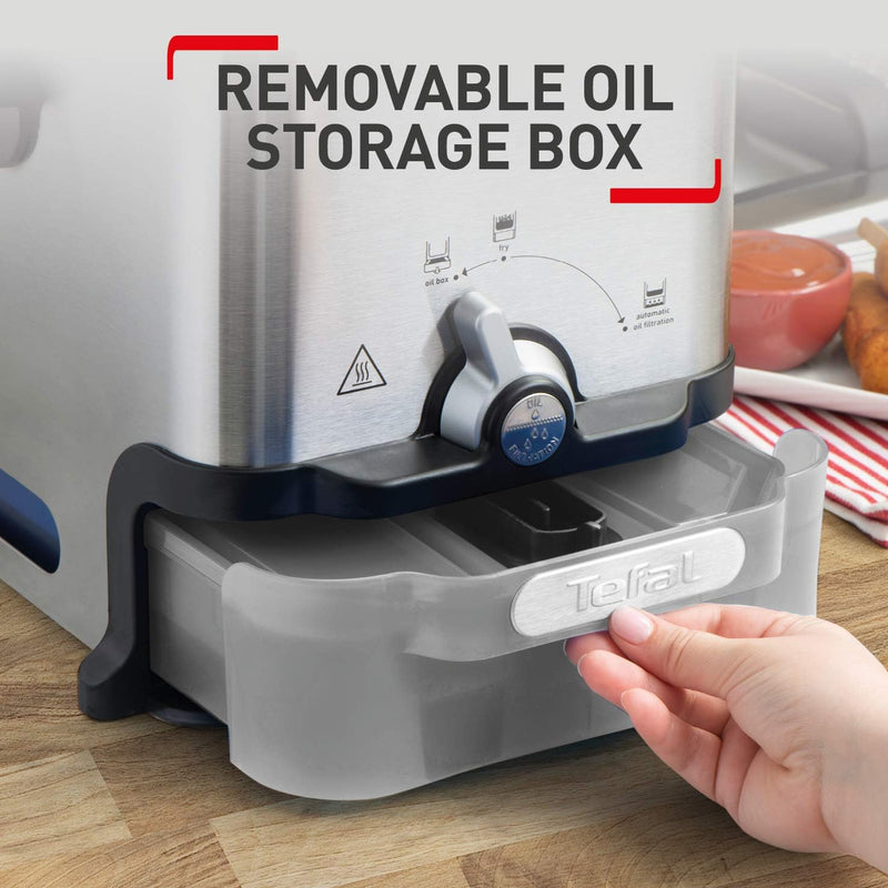 Oleoclean Compact Deep Fat Fryer Patented Oil Filtration