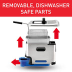 Oleoclean Compact Deep Fat Fryer Patented Oil Filtration