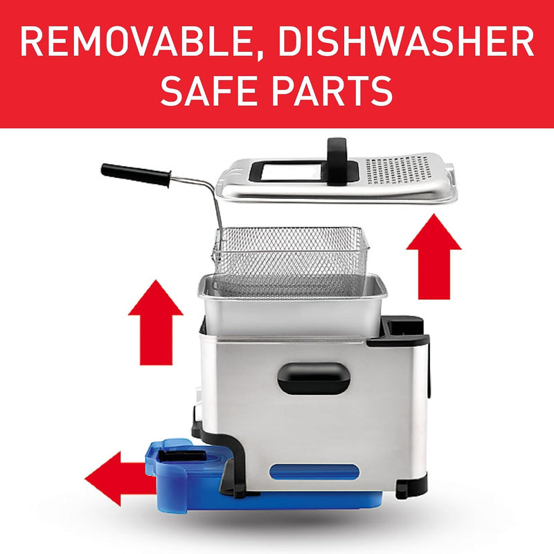 Oleoclean Compact Deep Fat Fryer Patented Oil Filtration