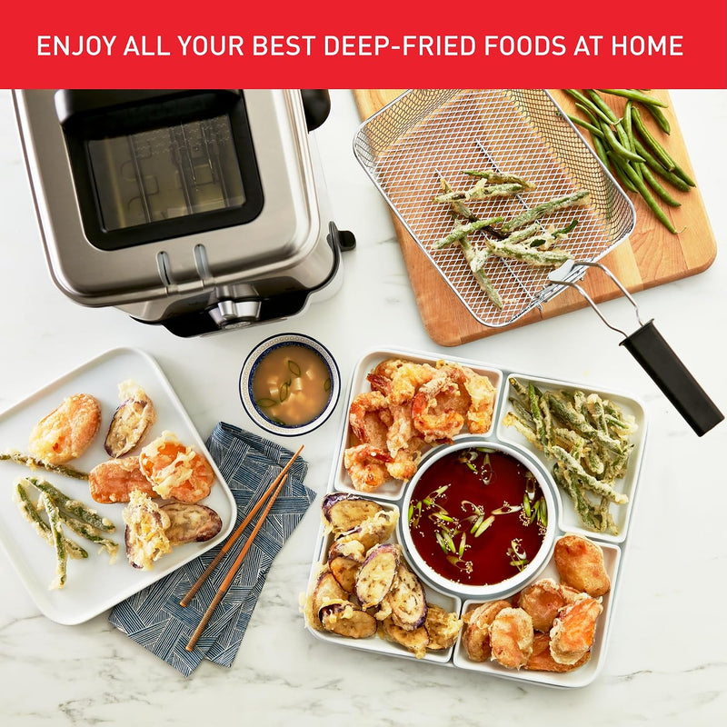 Oleoclean Compact Deep Fat Fryer Patented Oil Filtration