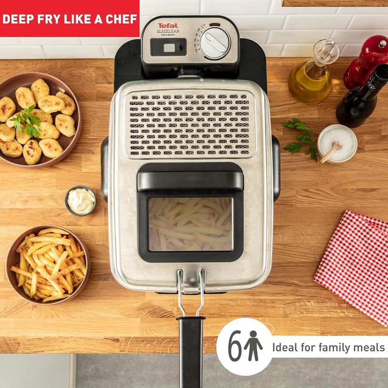 Oleoclean Compact Deep Fat Fryer Patented Oil Filtration