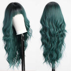 Ombre with Highlight Wavy Wigs for Women Long