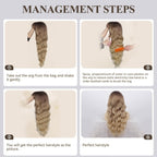Ombre with Highlight Wavy Wigs for Women Long