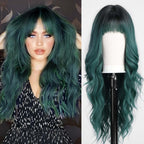Ombre with Highlight Wavy Wigs for Women Long