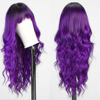 Ombre with Highlight Wavy Wigs for Women Long