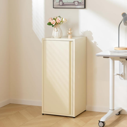 Metal Storage Cabinet One Door Hallway Side Magnetic