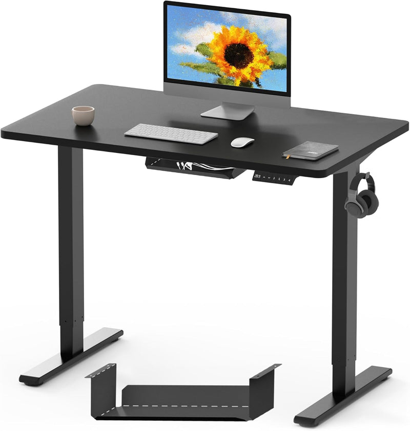 One Piece Electric Standing Desk Height Adjustable Sit