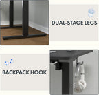 One Piece Electric Standing Desk Height Adjustable Sit