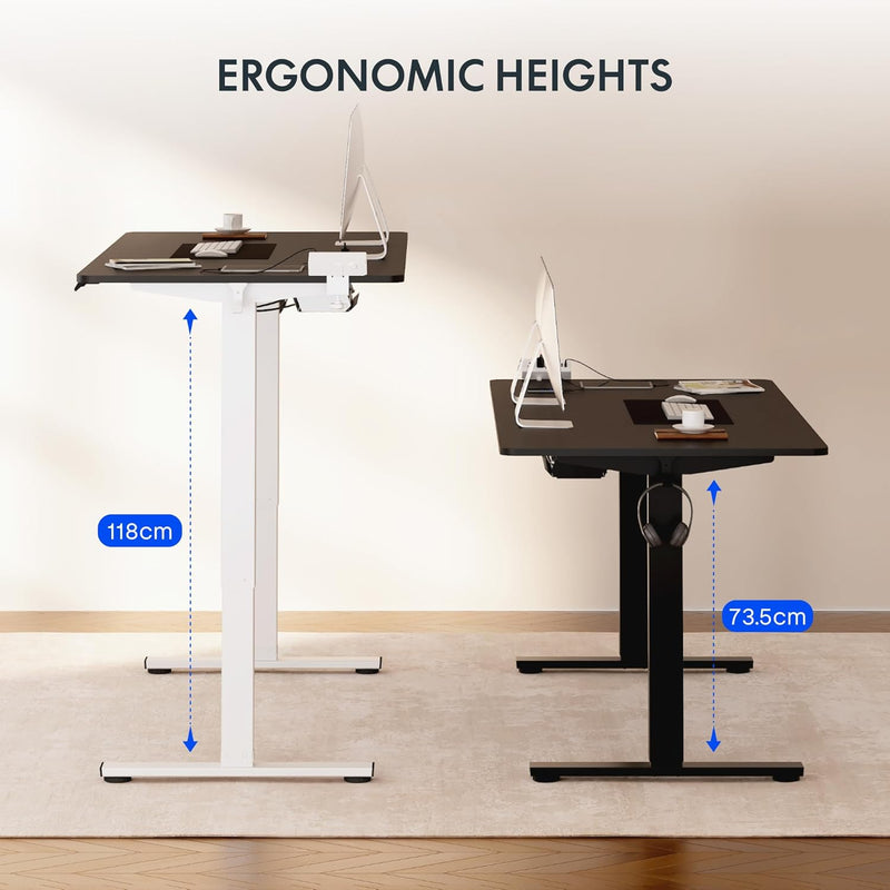 One Piece Electric Standing Desk Height Adjustable Sit