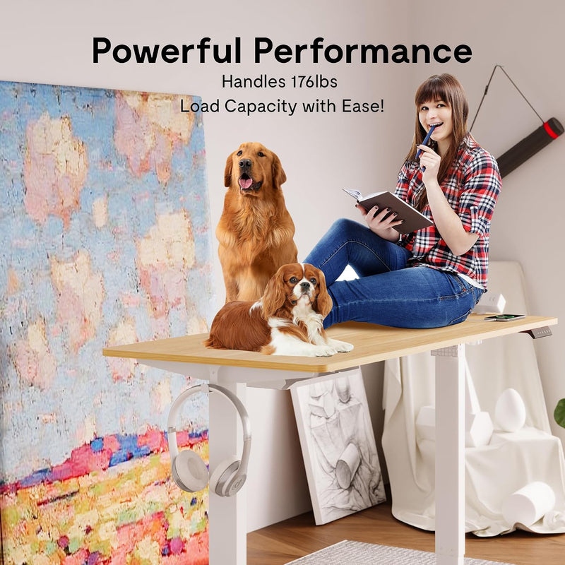 One Piece Electric Standing Desk Height Adjustable Sit