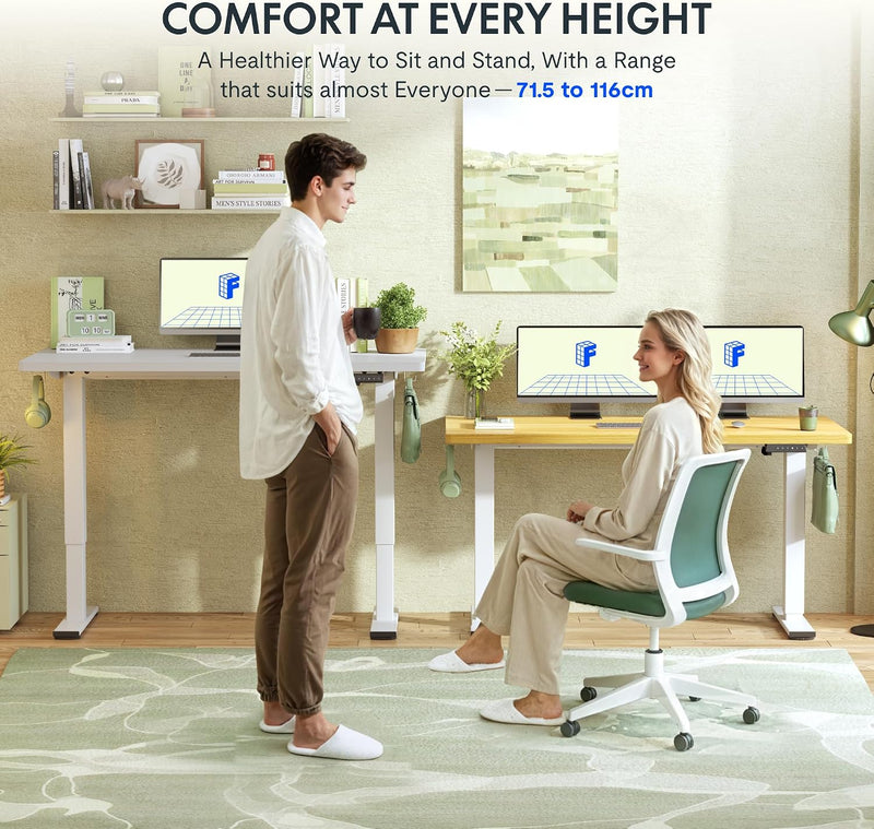 One Piece Electric Standing Desk Height Adjustable Sit