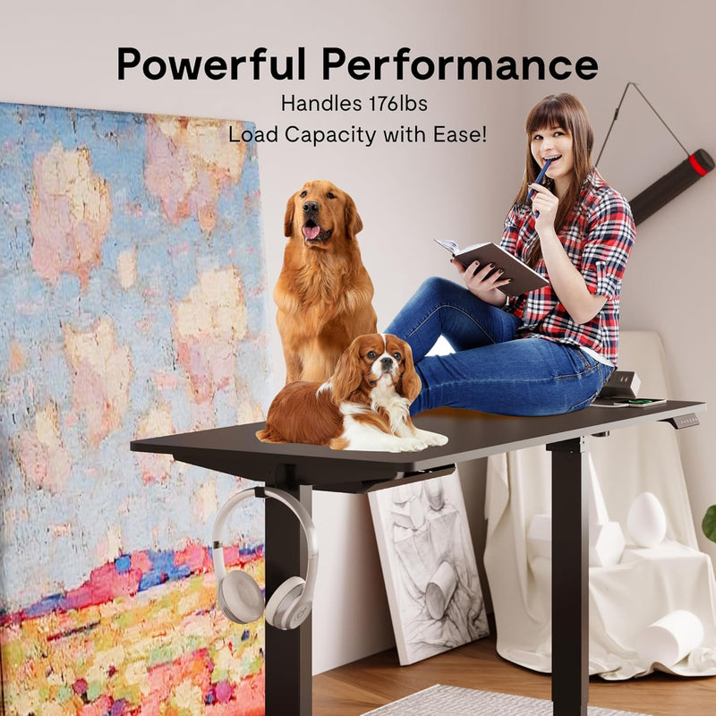 One Piece Electric Standing Desk Height Adjustable Sit