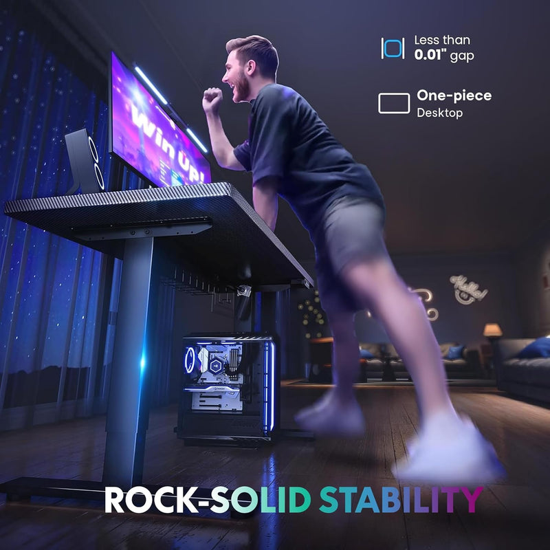 One Piece Electric Standing Desk Sit Stand Table
