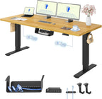 One Piece Electric Standing Desk Sit Stand Table