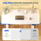 One Piece Electric Standing Desk Sit Stand Table