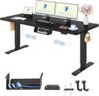 One Piece Electric Standing Desk Sit Stand Table