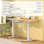 One Piece Electric Standing Desk Sit Stand Table