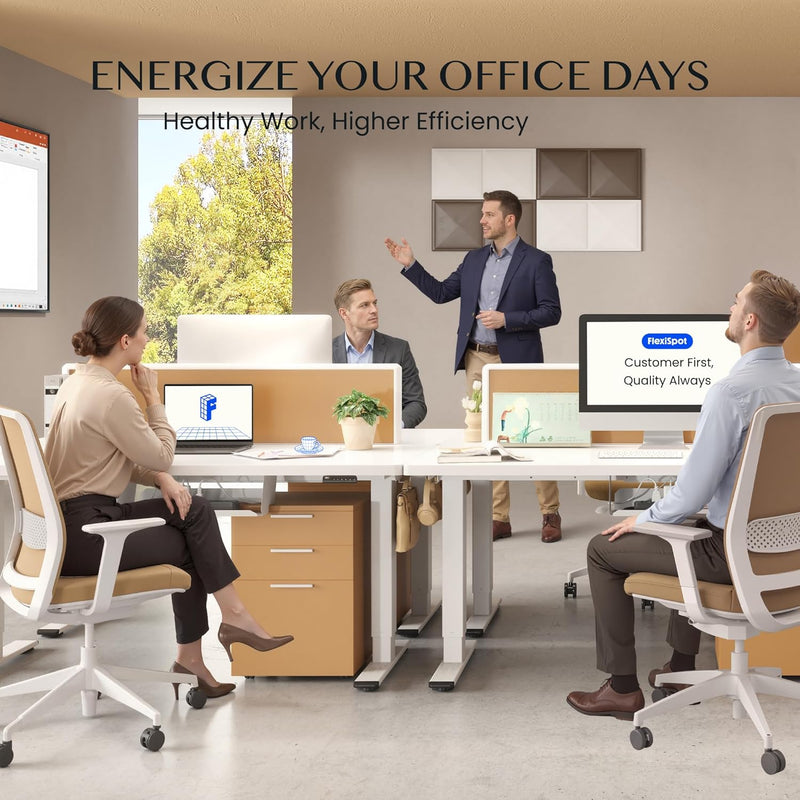One Piece Electric Standing Desk Sit Stand Table