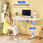 One Piece Electric Standing Desk Sit Stand Table