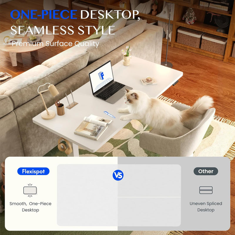 One Piece Electric Standing Desk Sit Stand Table