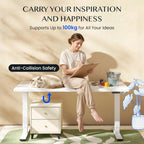 One Piece Electric Standing Desk Sit Stand Table
