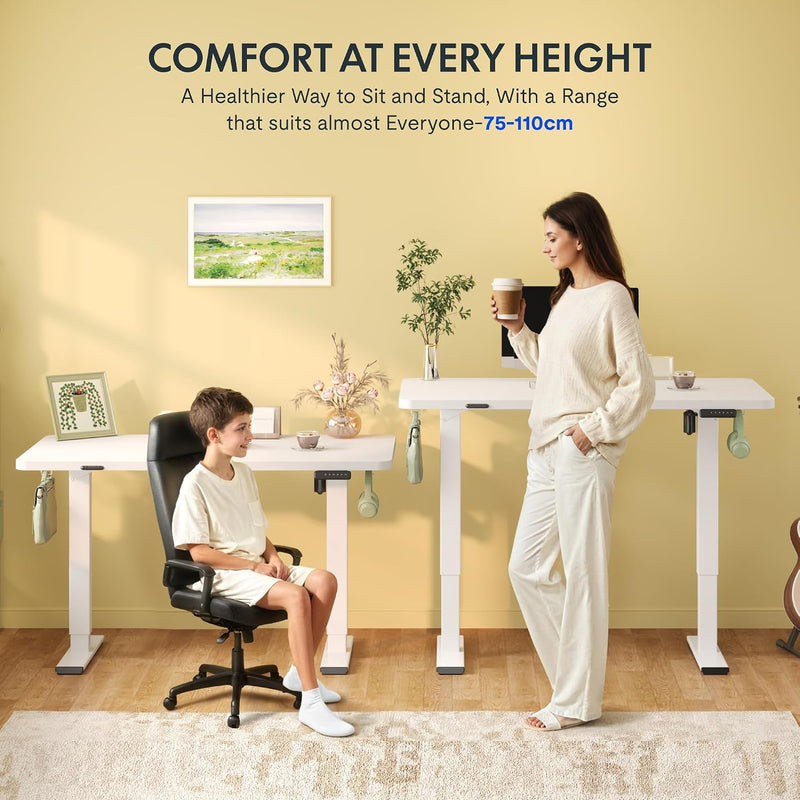 One Piece Electric Standing Desk Sit Stand Table