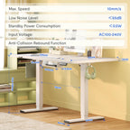 One Piece Electric Standing Desk Sit Stand Table