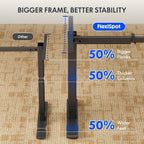 One Piece Electric Standing Desk Sit Stand Table